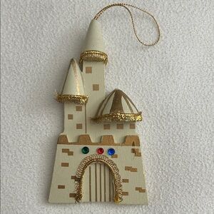Christmas Ornament Castle, 3”x 5 1/2”
